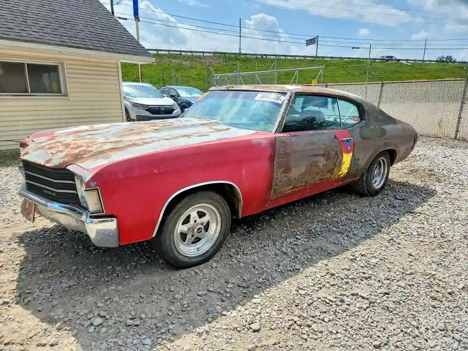 1D37H2R576153 1972 CHEVROLET CHEVEL-0